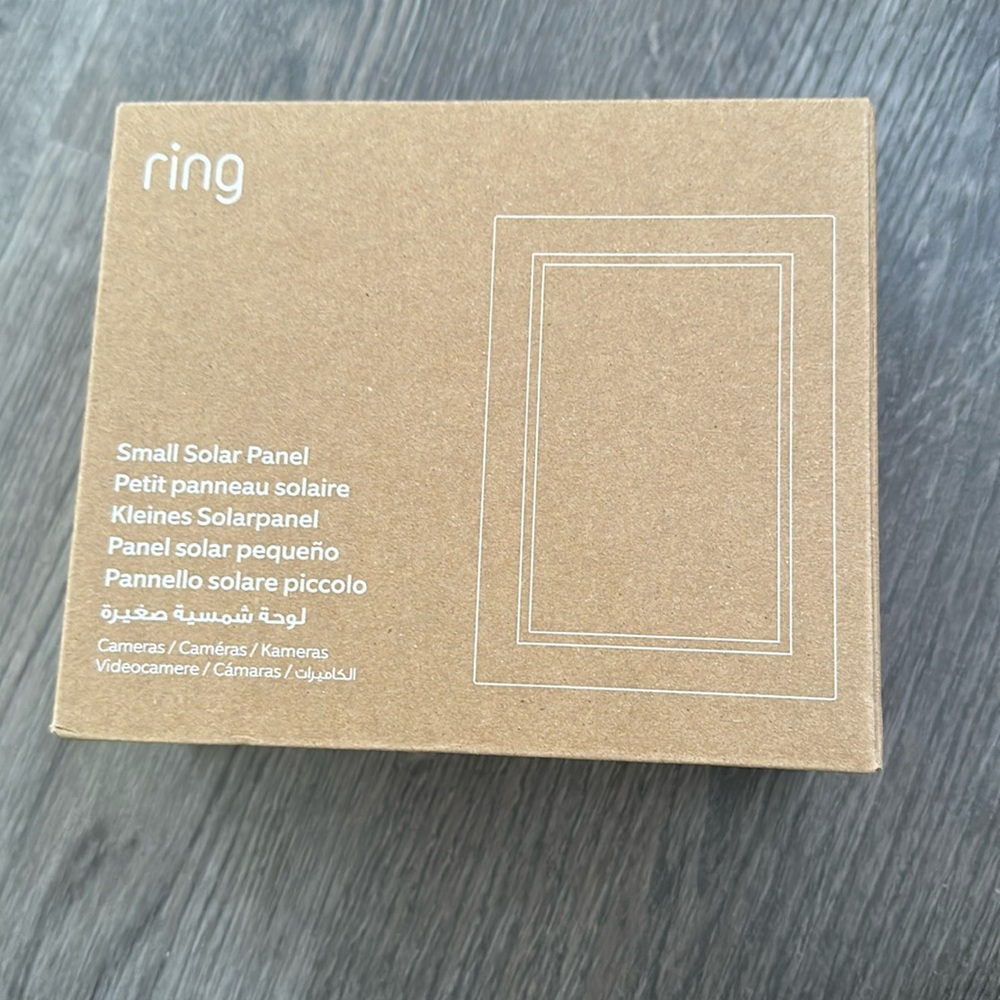 Small solar panel ring